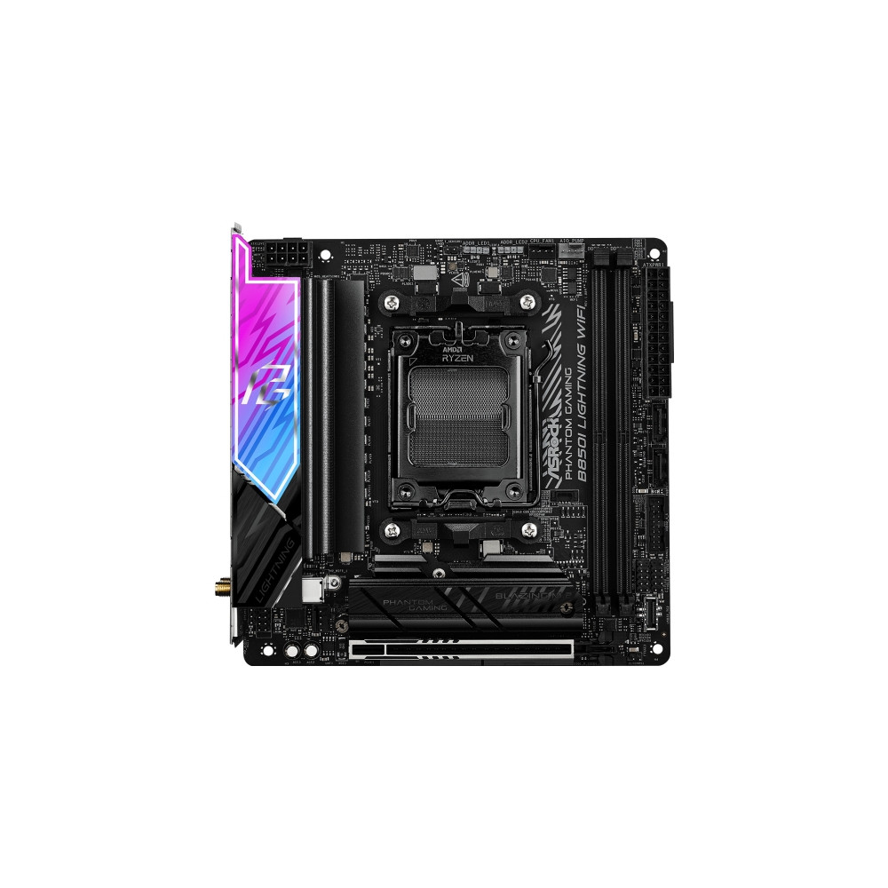 Produktbild för ASRock Phantom Gaming B850I LIGHTNING WIFI - moderkort - mini ITX - Socket AM5 - AMD B850