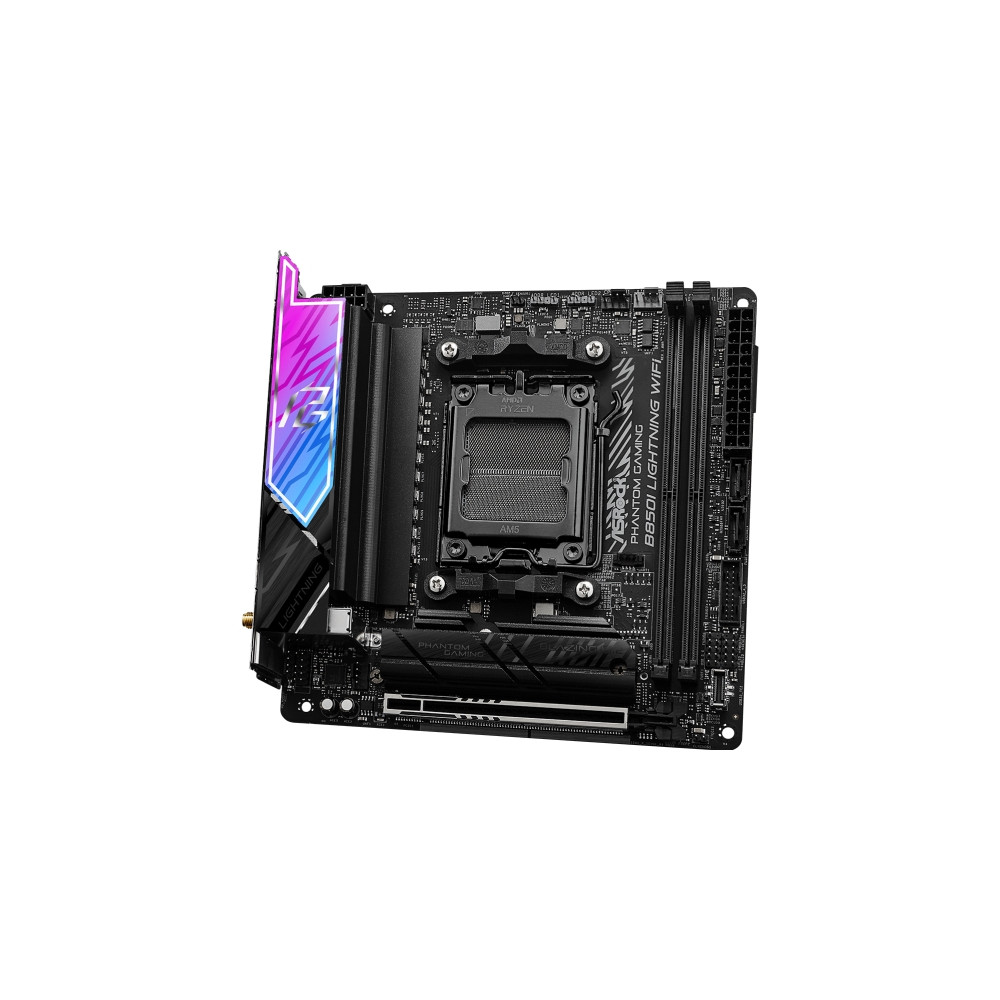 Produktbild för ASRock Phantom Gaming B850I LIGHTNING WIFI - moderkort - mini ITX - Socket AM5 - AMD B850