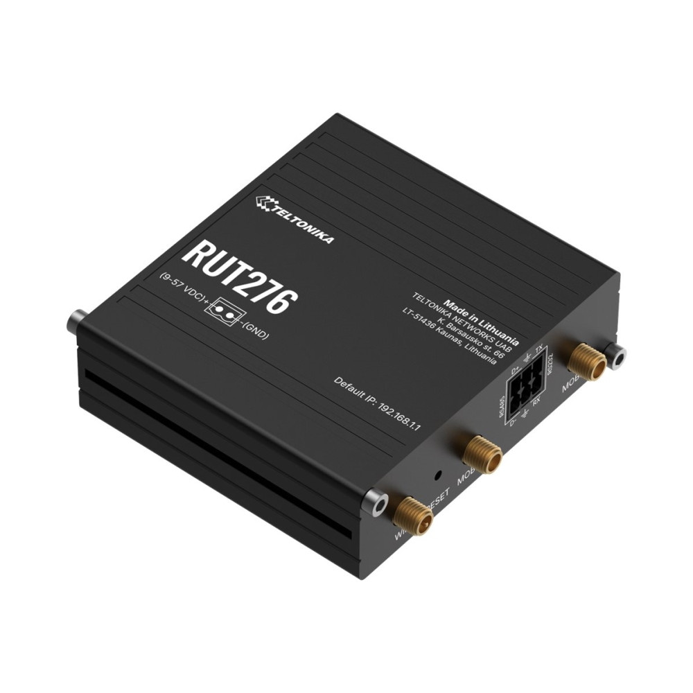 Produktbild för Teltonika RUT276 - trådlös router - WWAN - LTE, Wi-Fi - 5G, 4G - DIN-skenmonterbar, väggmonterbar, bordsmonterbar