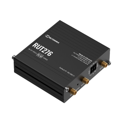 Teltonika Teltonika RUT276 - trådlös router - WWAN - LTE, Wi-Fi - 5G, 4G - DIN-skenmonterbar, väggmonterbar, bordsmonterbar