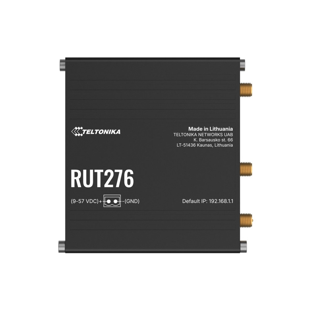 Produktbild för Teltonika RUT276 - trådlös router - WWAN - LTE, Wi-Fi - 5G, 4G - DIN-skenmonterbar, väggmonterbar, bordsmonterbar