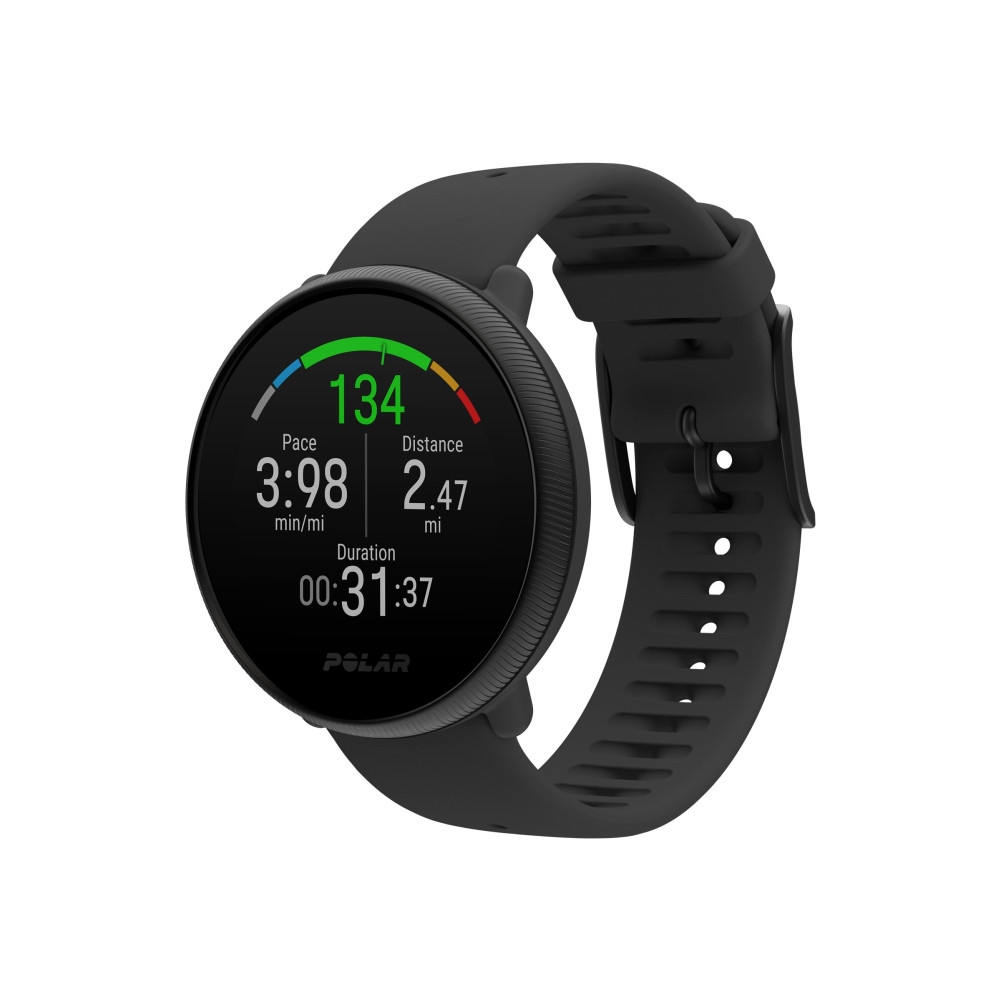 Produktbild för Polar Ignite 2 - svart pärla - sportklocka med band - svart