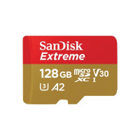 Produktbild för SanDisk Extreme - flash-minneskort - 128 GB - mikroSDXC UHS-I