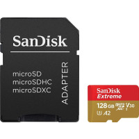 Produktbild för SanDisk Extreme - flash-minneskort - 128 GB - mikroSDXC UHS-I