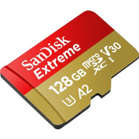 Produktbild för SanDisk Extreme - flash-minneskort - 128 GB - mikroSDXC UHS-I