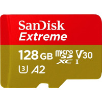 Produktbild för SanDisk Extreme - flash-minneskort - 128 GB - mikroSDXC UHS-I