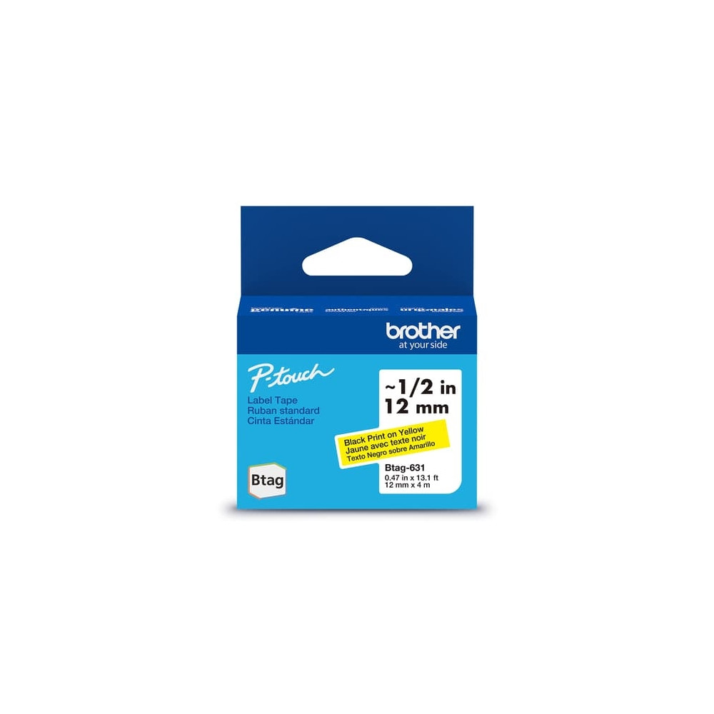 Produktbild för Brother BTAG-631 - etiketttejp - 1 kassett(er) - Rulle (1,2 cm x 4 m)