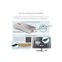 Produktbild för StarTech.com Thunderbolt 4 Multi-Display Docking Station, Quad/Triple/Dual Monitor Dock, 2x HDMI/2x DisplayPort, 7x USB Hub, 2.5 Gigabit Ethernet, 98W Power Delivery, for Windows/MacBook - TB4 Host Cable (132UE-TB4USB4DOCK) - dockningsstation - Thunderbol