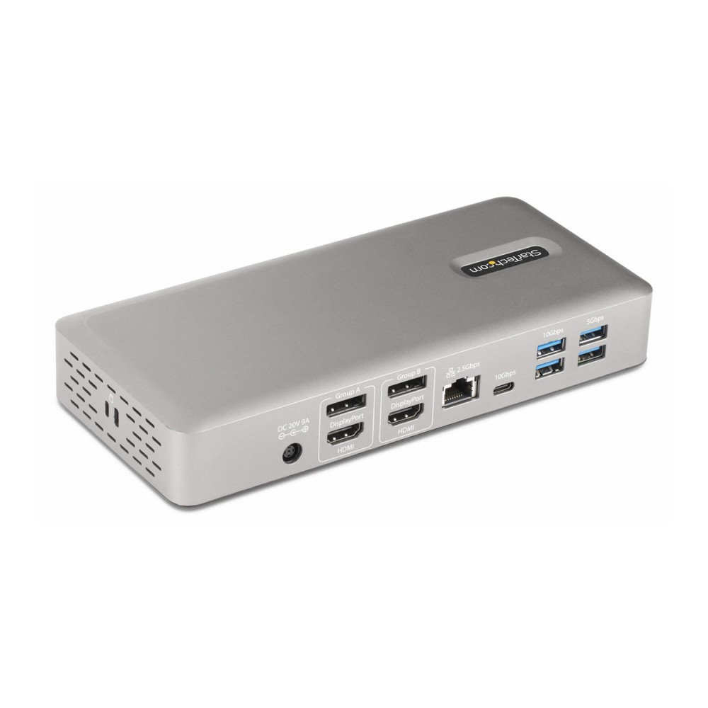 Produktbild för StarTech.com Thunderbolt 4 Multi-Display Docking Station, Quad/Triple/Dual Monitor Dock, 2x HDMI/2x DisplayPort, 7x USB Hub, 2.5 Gigabit Ethernet, 98W Power Delivery, for Windows/MacBook - TB4 Host Cable (132UE-TB4USB4DOCK) - dockningsstation - Thunderbol
