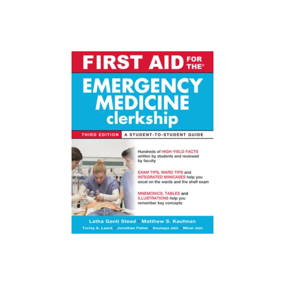 Produktbild för First Aid for the Emergency Medicine Clerkship, Third Edition (häftad, eng)