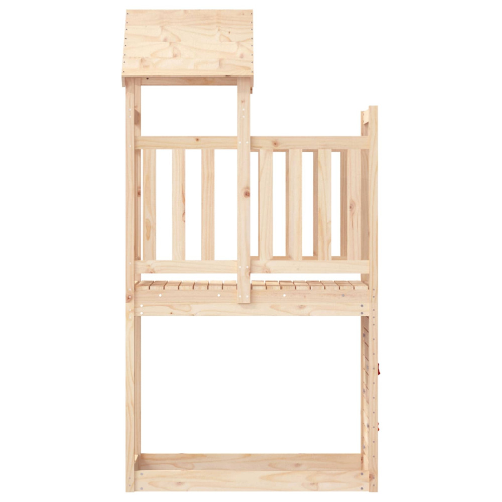 Produktbild för Lekstapel Brun 53 x 110,5 x 214 cm Massiv furu
