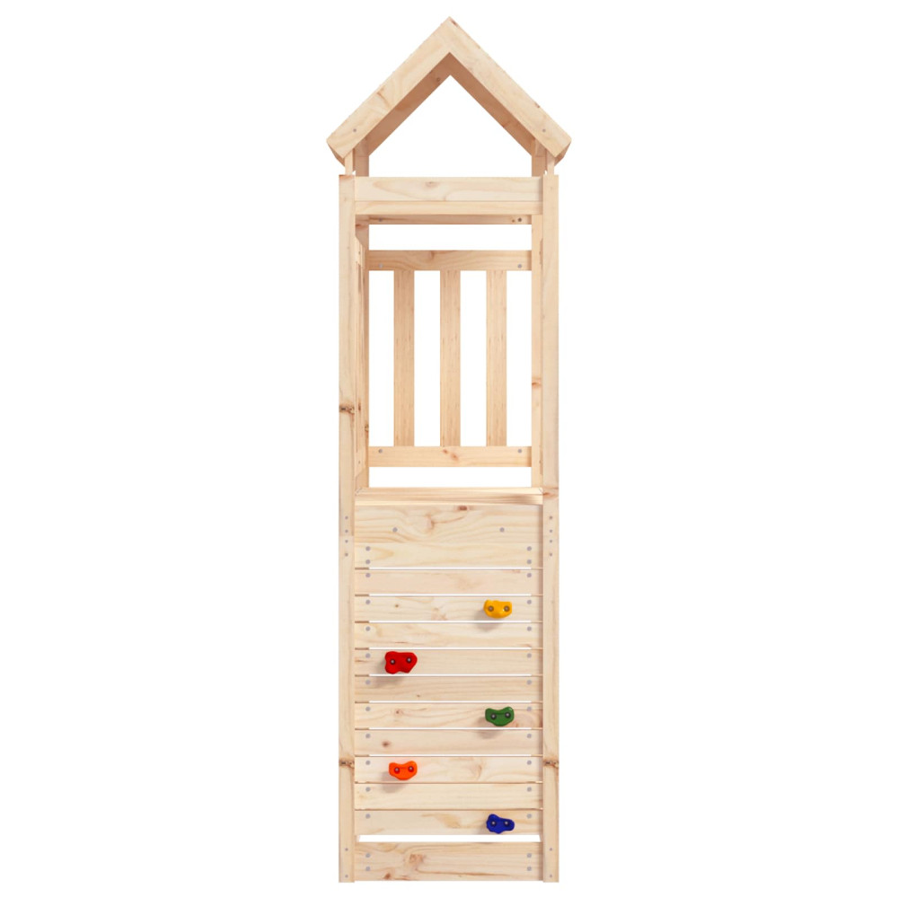 Produktbild för Lekstapel Brun 53 x 110,5 x 214 cm Massiv furu