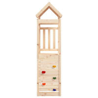 Produktbild för Lekstapel Brun 53 x 110,5 x 214 cm Massiv furu