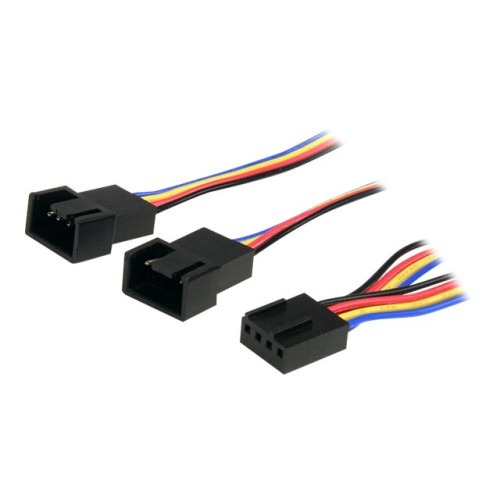 StarTech.com StarTech.com 12in 4 Pin Fan Power Splitter Cable - F/M - 1ft Fan Y Cable - 1ft 4-pin Fan Splitter Cable (FAN4SPLIT12) - strömdelare för fläkt - 4-stifts PWM till 4-stifts PWM - 31 cm