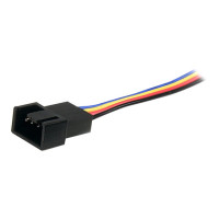 Produktbild för StarTech.com 12in 4 Pin Fan Power Splitter Cable - F/M - 1ft Fan Y Cable - 1ft 4-pin Fan Splitter Cable (FAN4SPLIT12) - strömdelare för fläkt - 4-stifts PWM till 4-stifts PWM - 31 cm