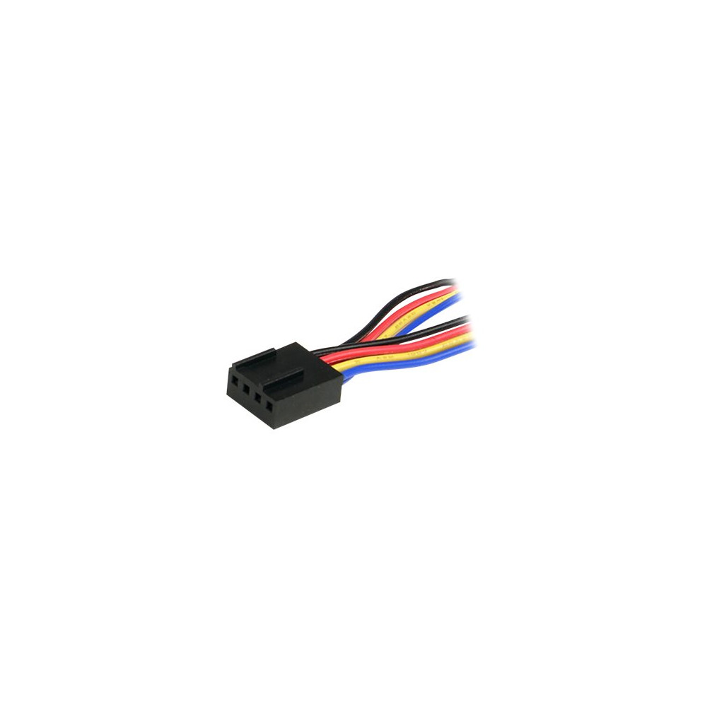 Produktbild för StarTech.com 12in 4 Pin Fan Power Splitter Cable - F/M - 1ft Fan Y Cable - 1ft 4-pin Fan Splitter Cable (FAN4SPLIT12) - strömdelare för fläkt - 4-stifts PWM till 4-stifts PWM - 31 cm