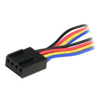 Produktbild för StarTech.com 12in 4 Pin Fan Power Splitter Cable - F/M - 1ft Fan Y Cable - 1ft 4-pin Fan Splitter Cable (FAN4SPLIT12) - strömdelare för fläkt - 4-stifts PWM till 4-stifts PWM - 31 cm