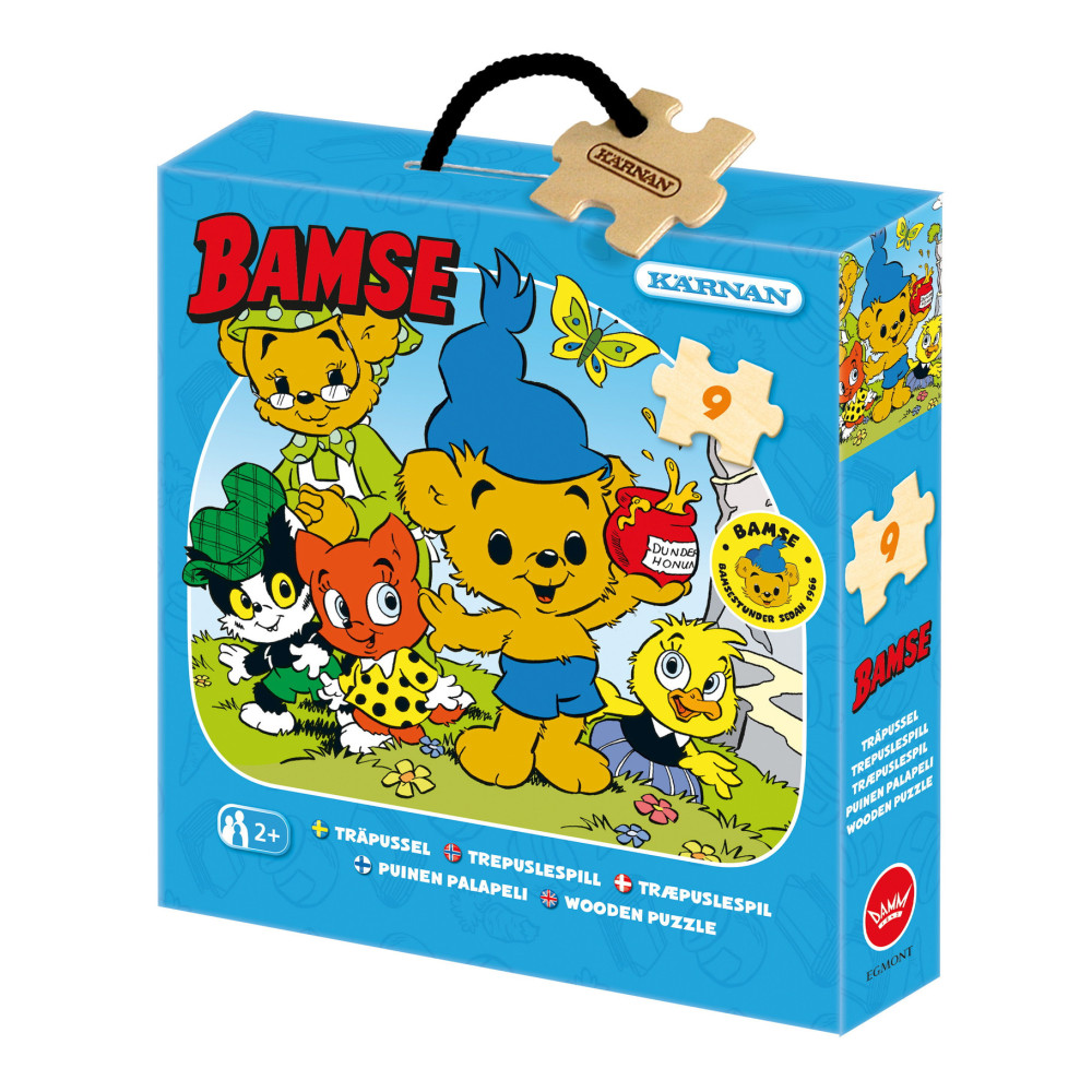 Produktbild för Askpussel 9 bitar När Bamse var liten
