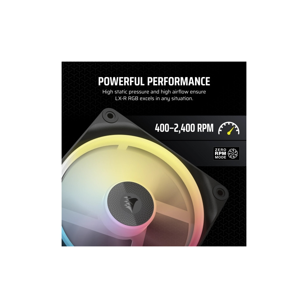 Produktbild för CORSAIR iCUE Link LX120-R RGB - lådfläkt - omkastat blad