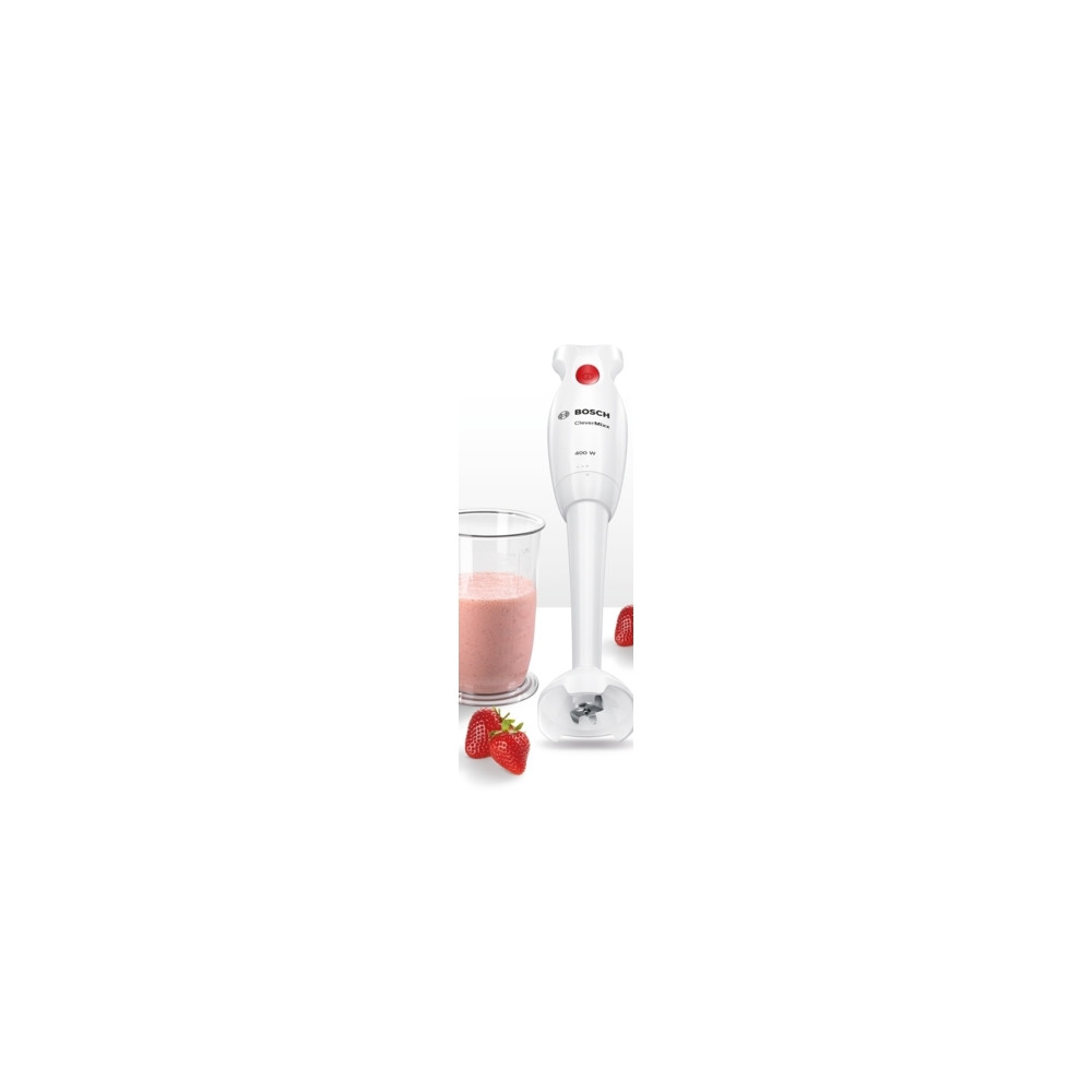 Produktbild för Bosch CleverMixx MSM14100 - handmixer - vit/röd