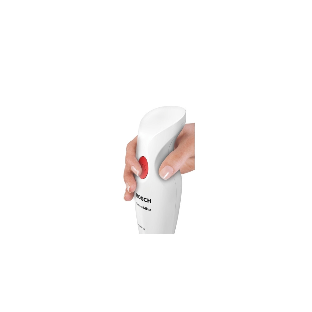 Produktbild för Bosch CleverMixx MSM14100 - handmixer - vit/röd