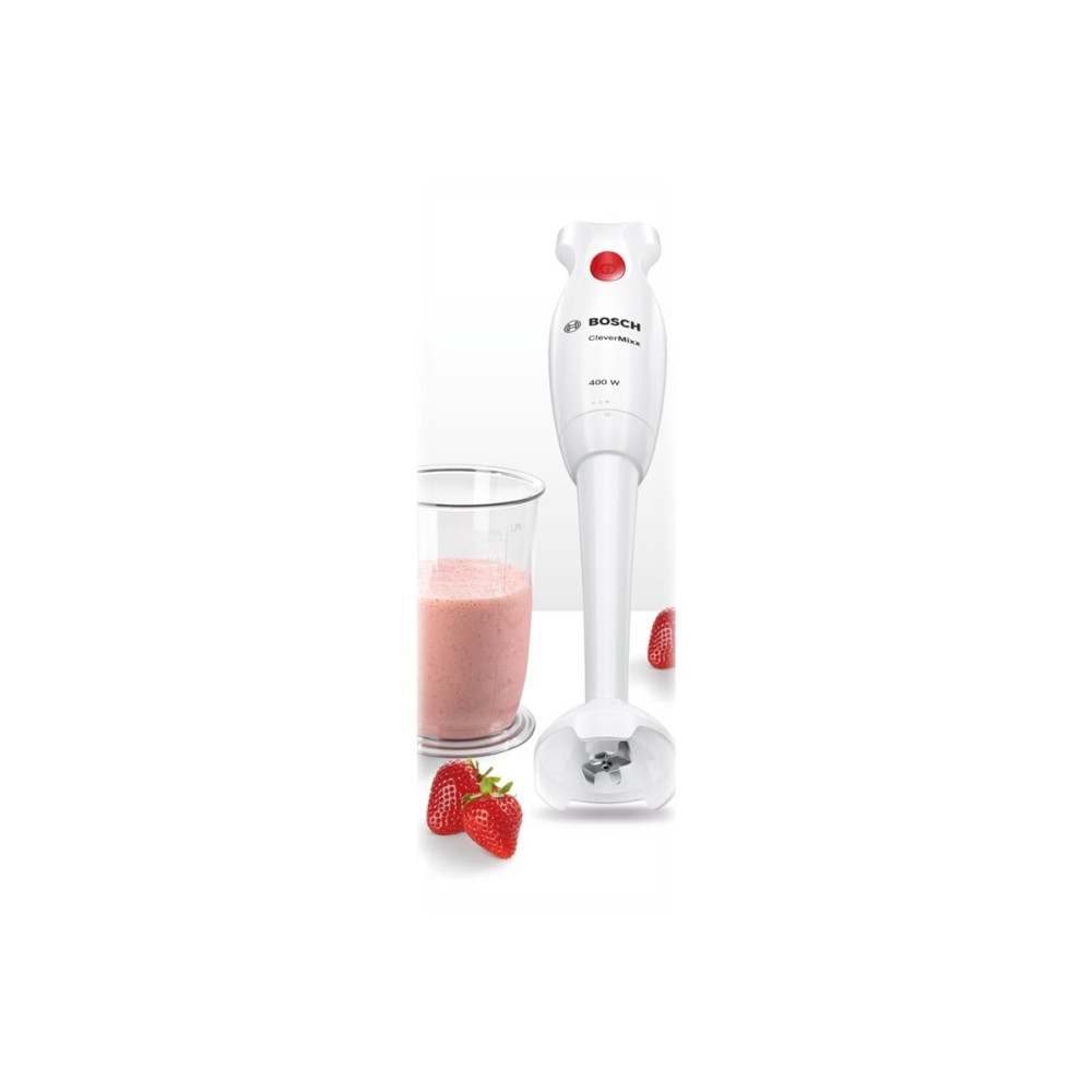 Produktbild för Bosch CleverMixx MSM14100 - handmixer - vit/röd