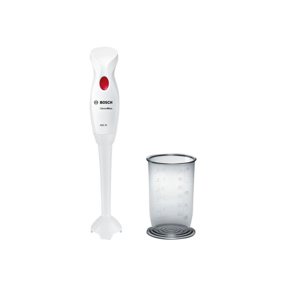 Produktbild för Bosch CleverMixx MSM14100 - handmixer - vit/röd