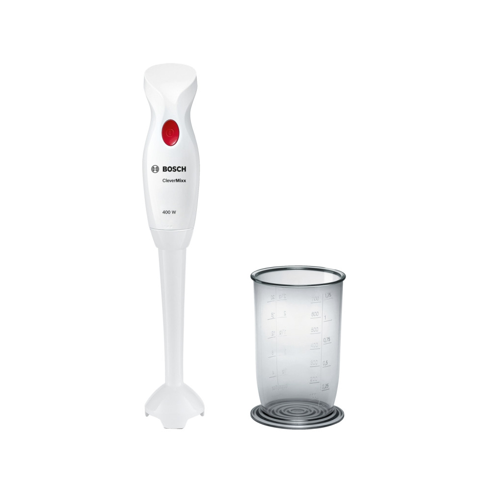 Produktbild för Bosch CleverMixx MSM14100 - handmixer - vit/röd