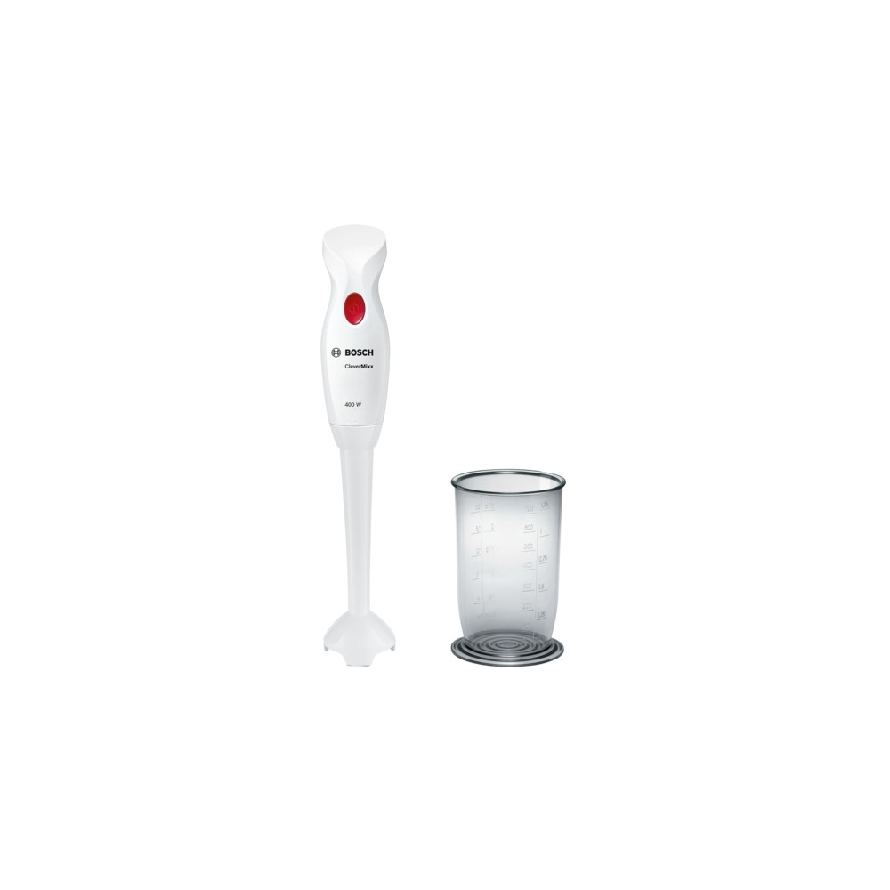 Produktbild för Bosch CleverMixx MSM14100 - handmixer - vit/röd