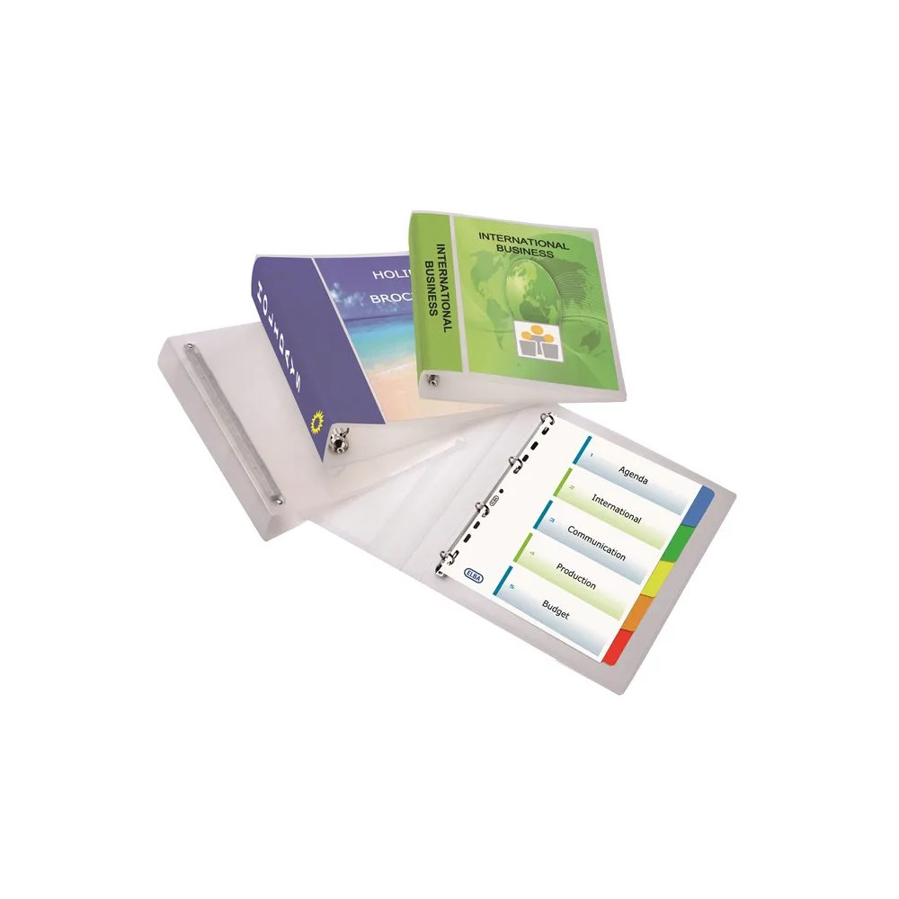 Produktbild för ELBA Polyvision Maxi Maxivision - presentationsringpärm - för A3 Maxi - kapacitet: 240 ark - transparent