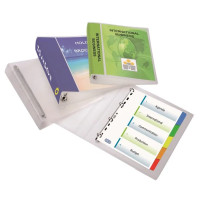 Produktbild för ELBA Polyvision Maxi Maxivision - presentationsringpärm - för A3 Maxi - kapacitet: 240 ark - transparent