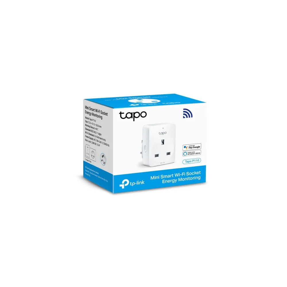 Produktbild för Tapo P110 V1.6 - smart kontakt - energiövervakning - 802.11b/g/n