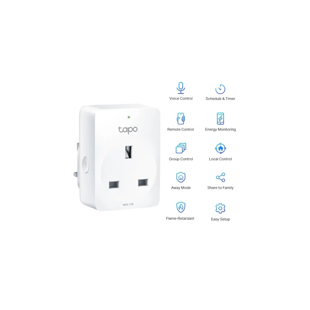 Produktbild för Tapo P110 V1.6 - smart kontakt - energiövervakning - 802.11b/g/n