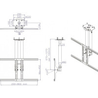 Produktbild för Neomounts PLASMA-C100 fäste - fullständig rörelse - för platt panel - silver