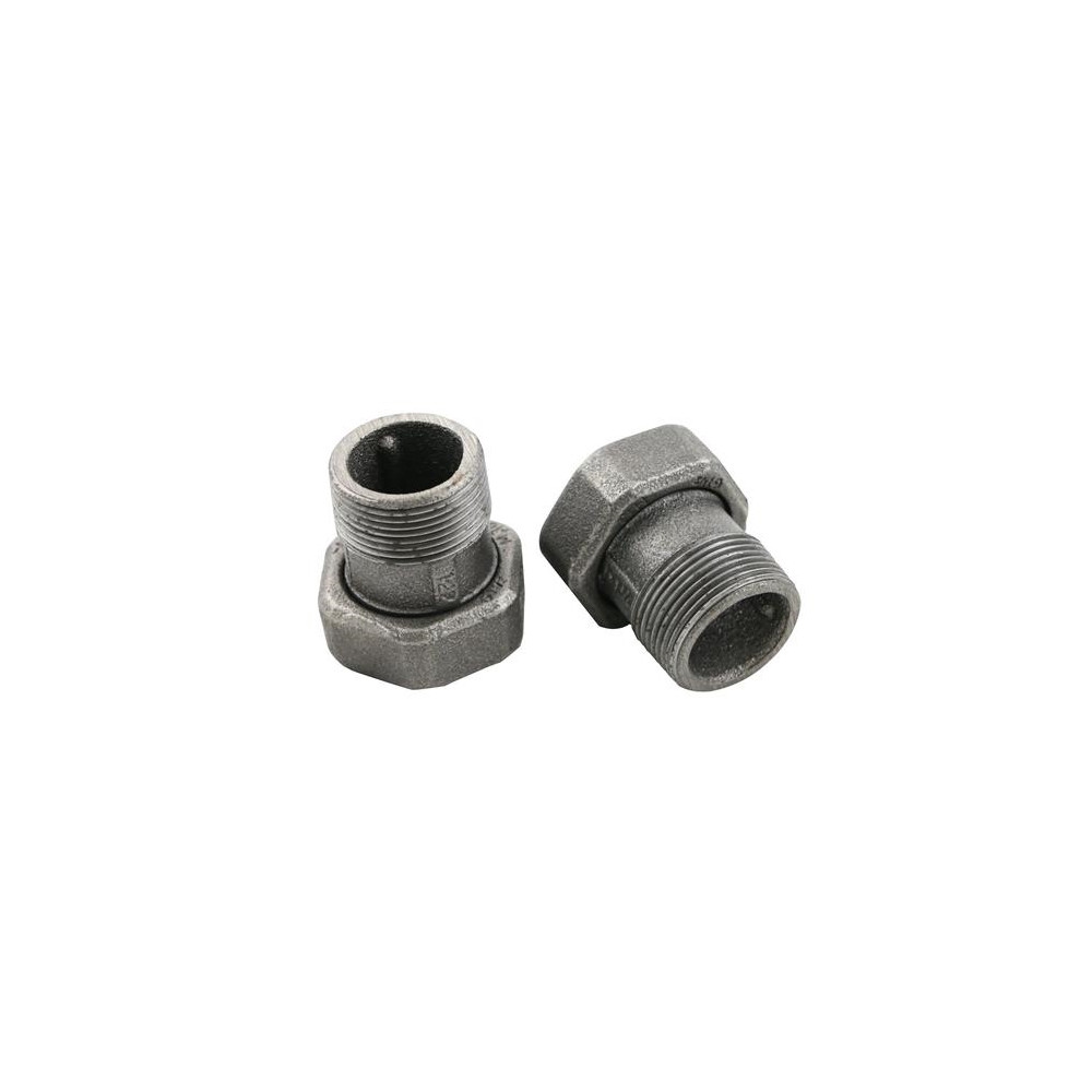 Produktbild för Grundfos unionssats 1 1/2" löpnippel x 1 1/4" muffnippel för...