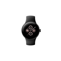 Produktbild för Google Pixel Watch 2 - mattsvart aluminium - smart klocka med aktivt band - obsidian - 32 GB