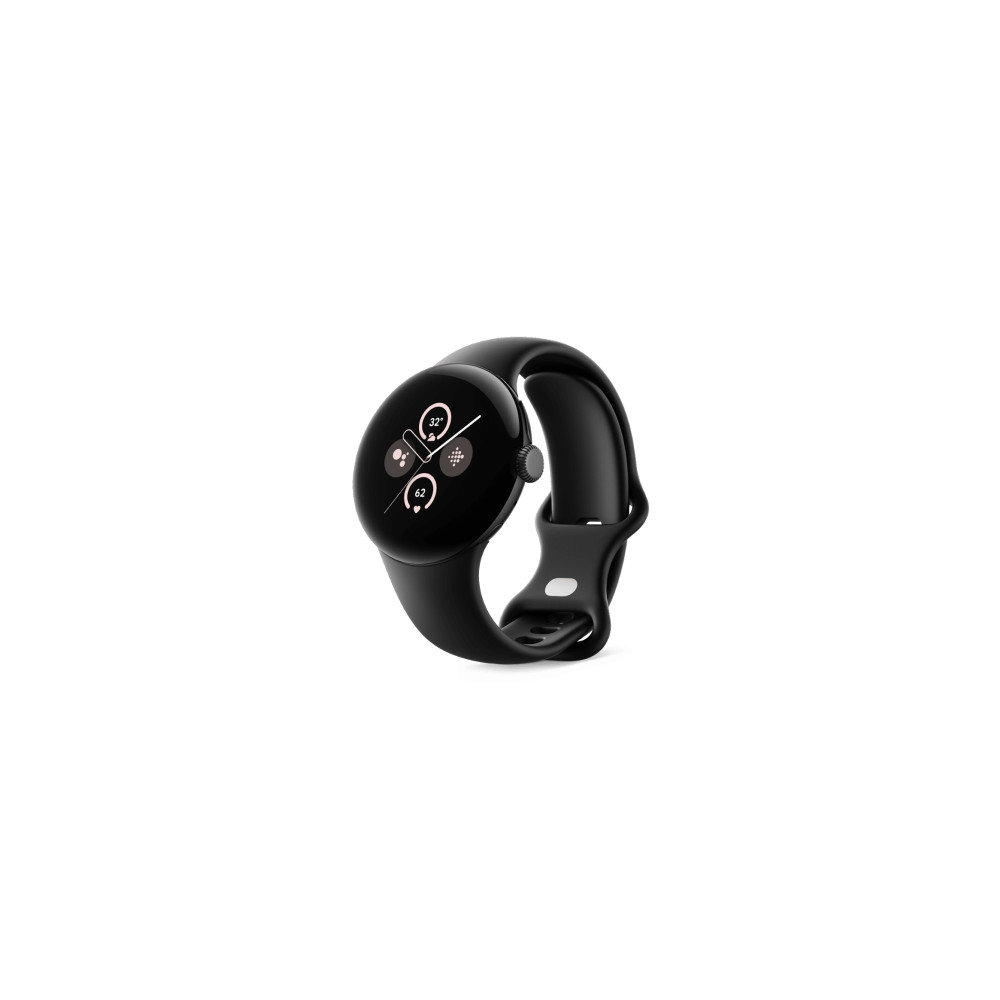 Produktbild för Google Pixel Watch 2 - mattsvart aluminium - smart klocka med aktivt band - obsidian - 32 GB