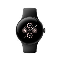 Produktbild för Google Pixel Watch 2 - mattsvart aluminium - smart klocka med aktivt band - obsidian - 32 GB