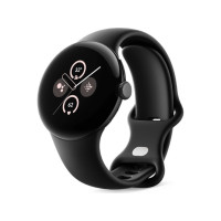 Produktbild för Google Pixel Watch 2 - mattsvart aluminium - smart klocka med aktivt band - obsidian - 32 GB