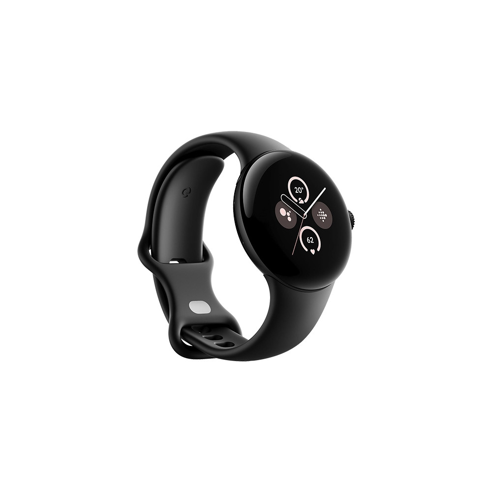 Produktbild för Google Pixel Watch 2 - mattsvart aluminium - smart klocka med aktivt band - obsidian - 32 GB