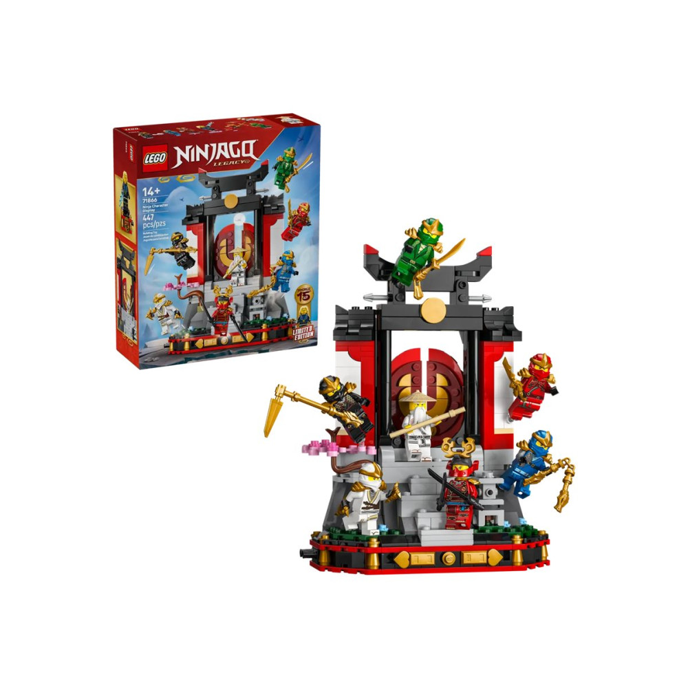 Produktbild för LEGO Ninjago Legacy 15th Anniversary Limited Edition 71866 - Ninja Karaktär Världsomspännande Visning 15-årsjubileum - byggsats