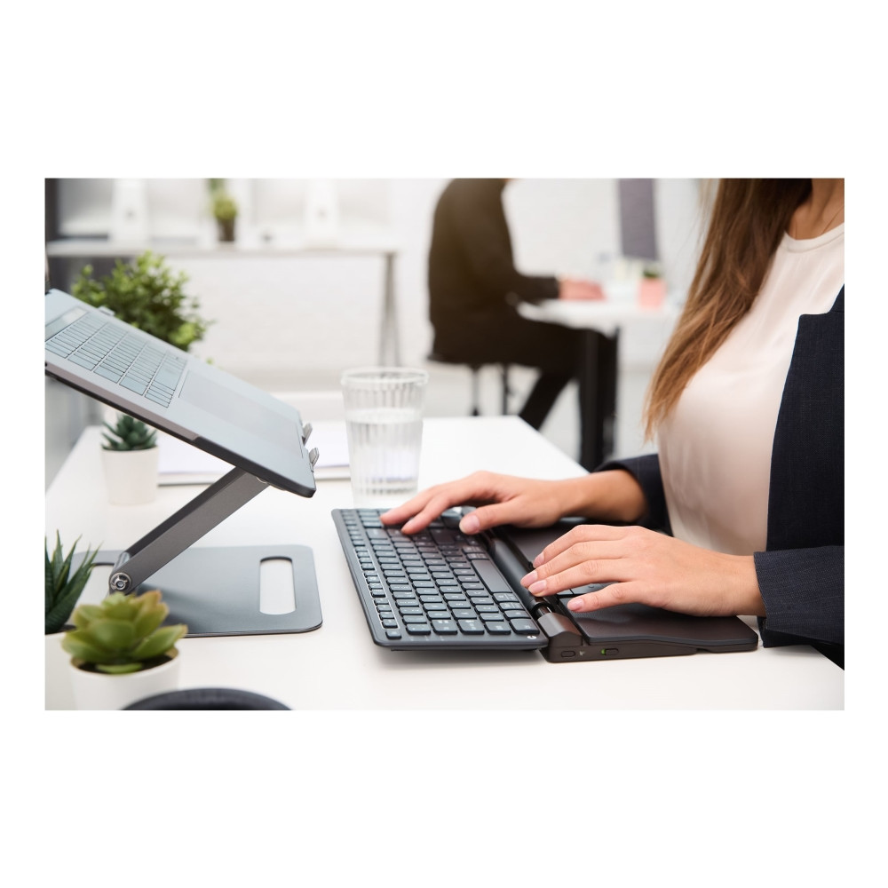 Produktbild för Contour RollerMouse Pro - centrerad mus - med smalt handledsstöd och veganskt läder