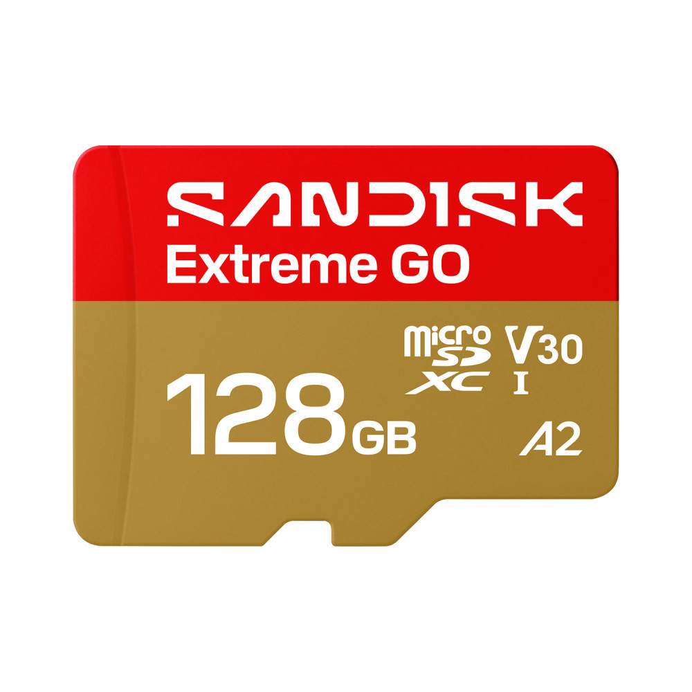 Produktbild för MicroSD Extreme GO 128GB 128GB 240/120MB/s C10 UHS U3 V30 A1