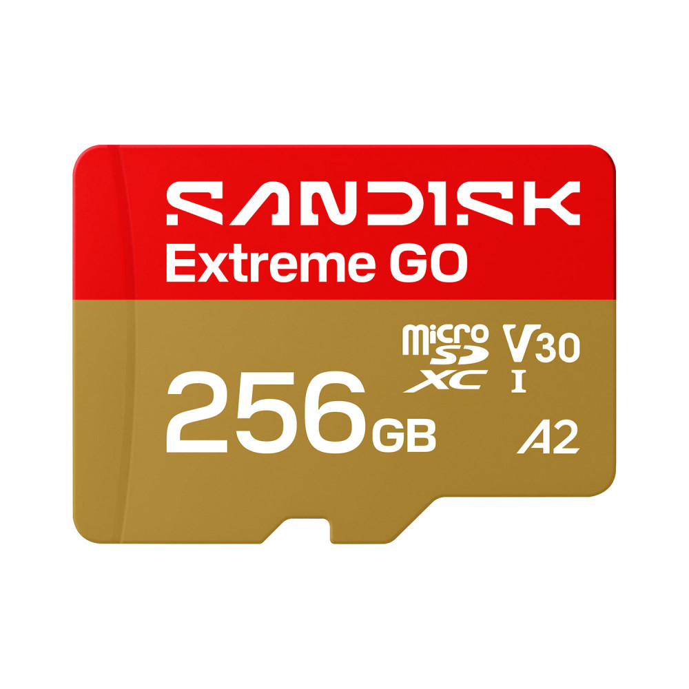 Produktbild för MicroSD Extreme GO 256GB 256GB 240/160MB/s C10 UHS U3 V30 A1