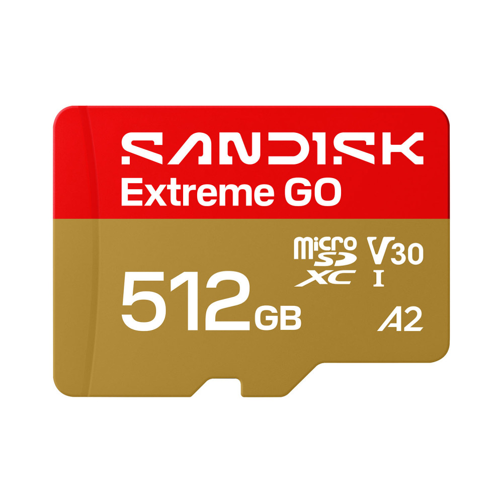 Produktbild för MicroSD Extreme GO 512GB 512GB 240/160MB/s C10 UHS U3 V30 A1