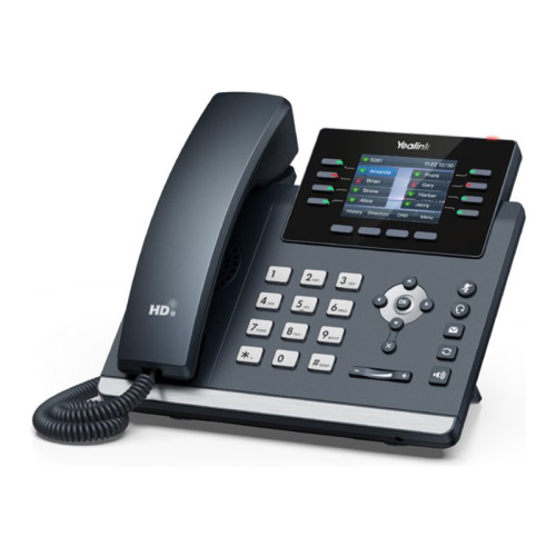YEALINK Yealink SIP-T44U - VoIP-telefon med nummerpresentation - 5-vägs samtalsförmåg