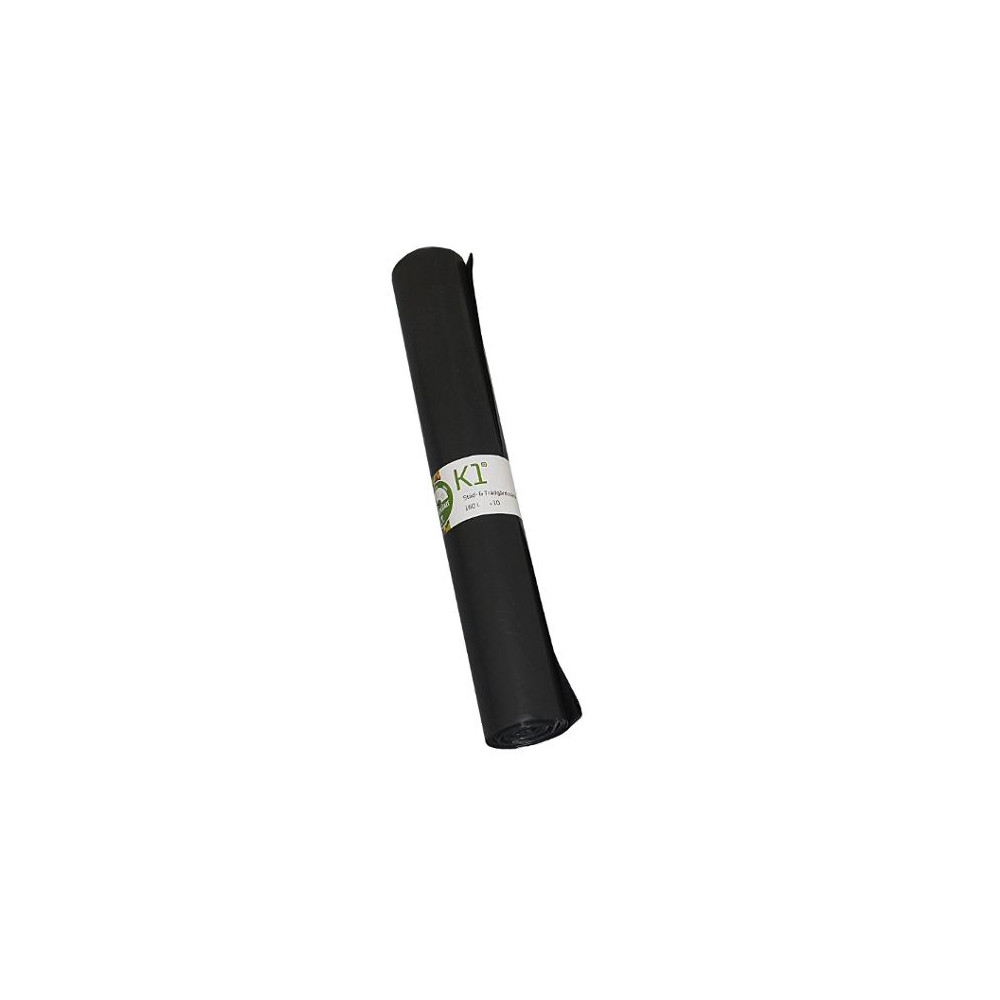 Produktbild för Plastsäck LD K1 R100 160L 45my sv 10/rl
