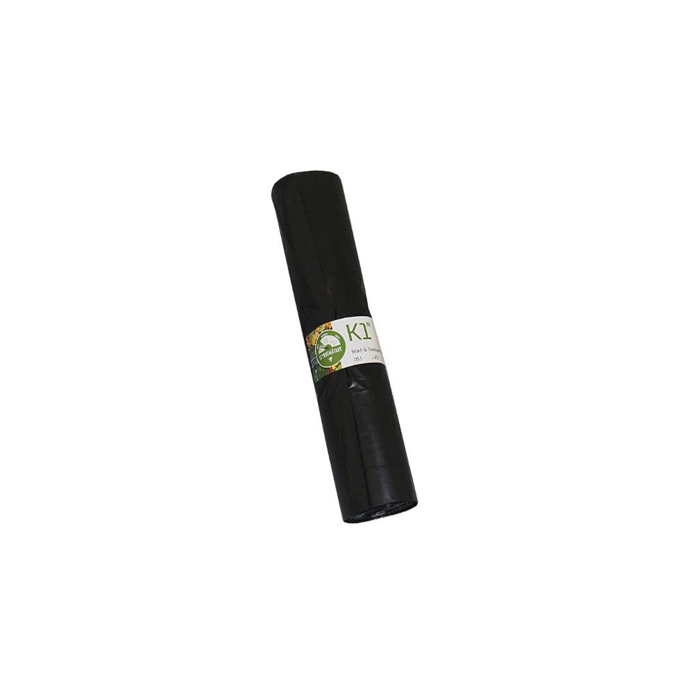 Produktbild för Plastsäck LD K1 R100 70L 30my sv 25/rl