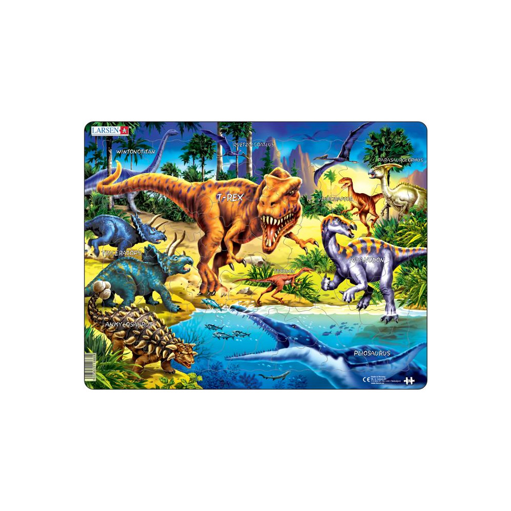 Produktbild för Rampussel Maxi Dinosaurier 57 bitar