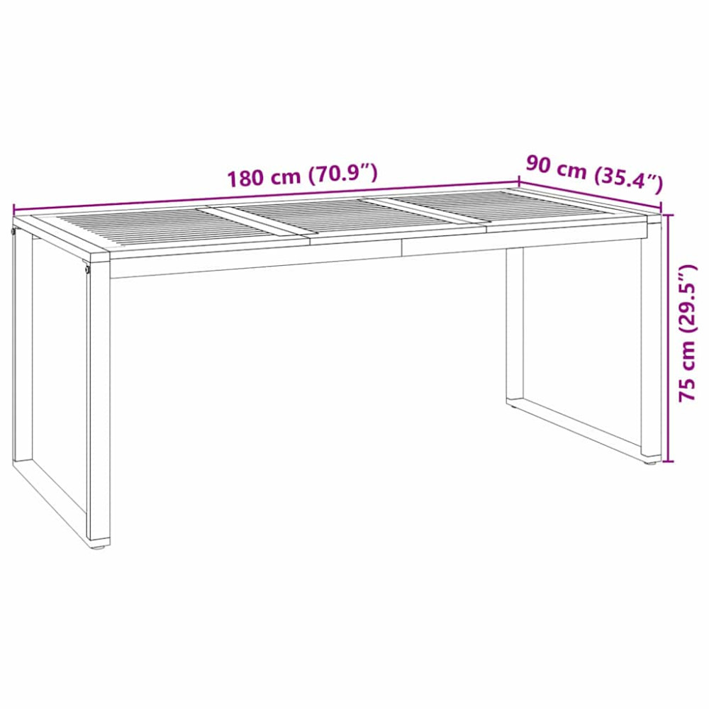 Produktbild för Trädgårdsmöbelset 7 pcs Svart och Brunt konstrotting
